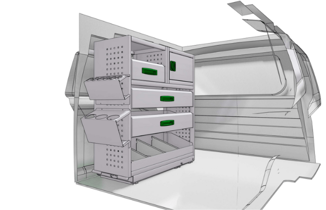 amenagement caddy isolation